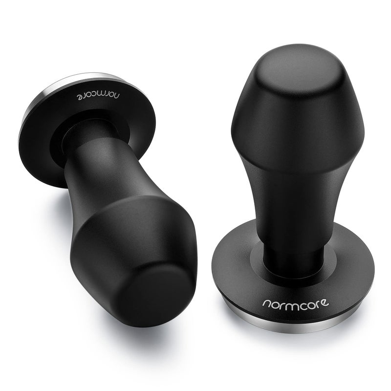 Normcore Coffee Tamper 51.5mm - Spring-loaded Tamper - Barista Tools - Barista Tools - Barista Coffee Tamper with Anodized Aluminum Tamper Stand Holder - Stainless Steel Flat Base - Image 2