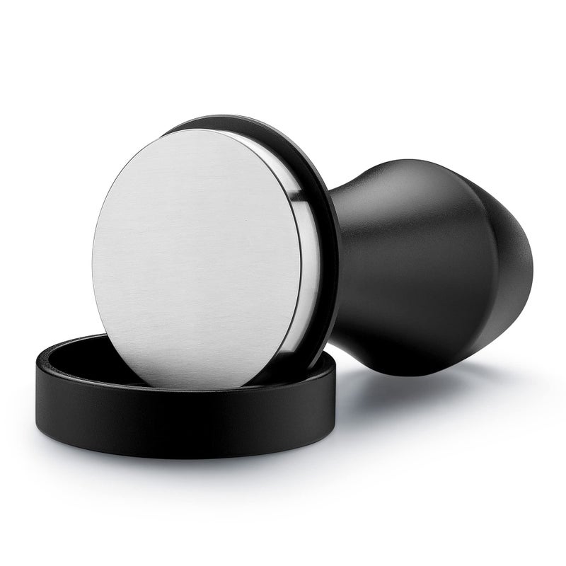 Normcore Coffee Tamper 51.5mm - Spring-loaded Tamper - Barista Tools - Barista Tools - Barista Coffee Tamper with Anodized Aluminum Tamper Stand Holder - Stainless Steel Flat Base - Image 3