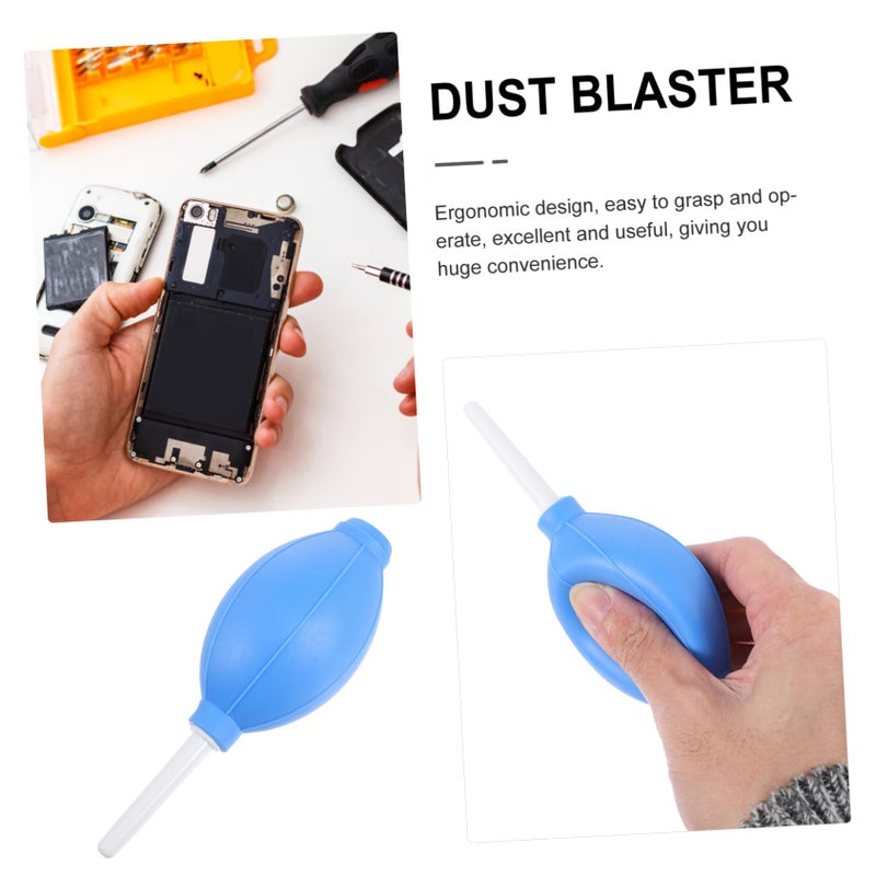 Oval Silicone Dust Blower 2 Pack with Short Nozzles for Camera Keyboard Phone Cleaning - Image 5