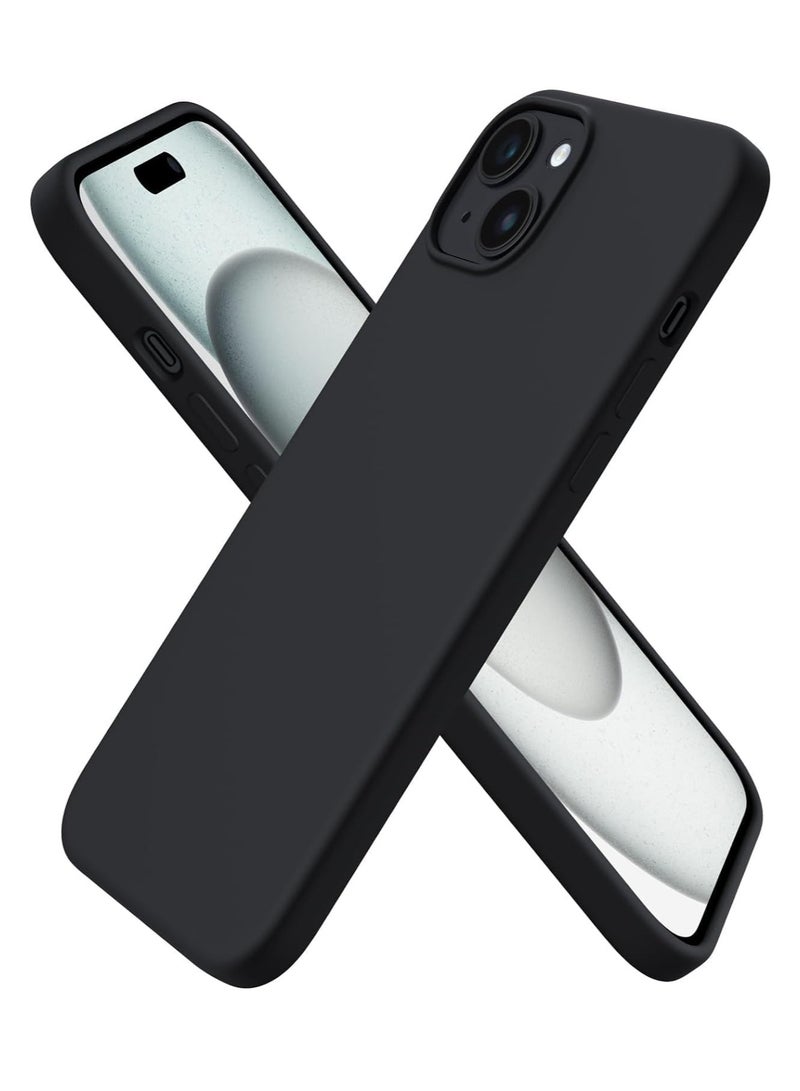 Silicone Case Compatible with iPhone 14 - Perfect Protection and Stylish Design, Compatible with Wireless Charging, Protects Against Bumps and Scratches (Black) - Image 1