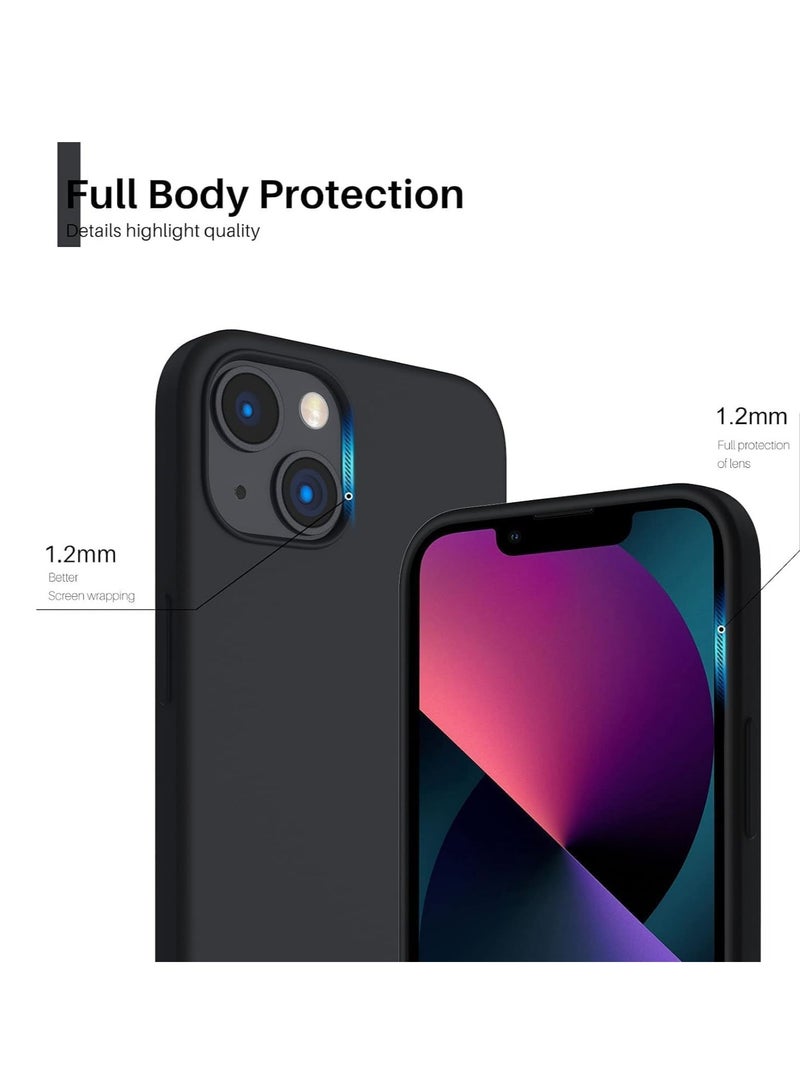 Silicone Case Compatible with iPhone 14 - Perfect Protection and Stylish Design, Compatible with Wireless Charging, Protects Against Bumps and Scratches (Black) - Image 2