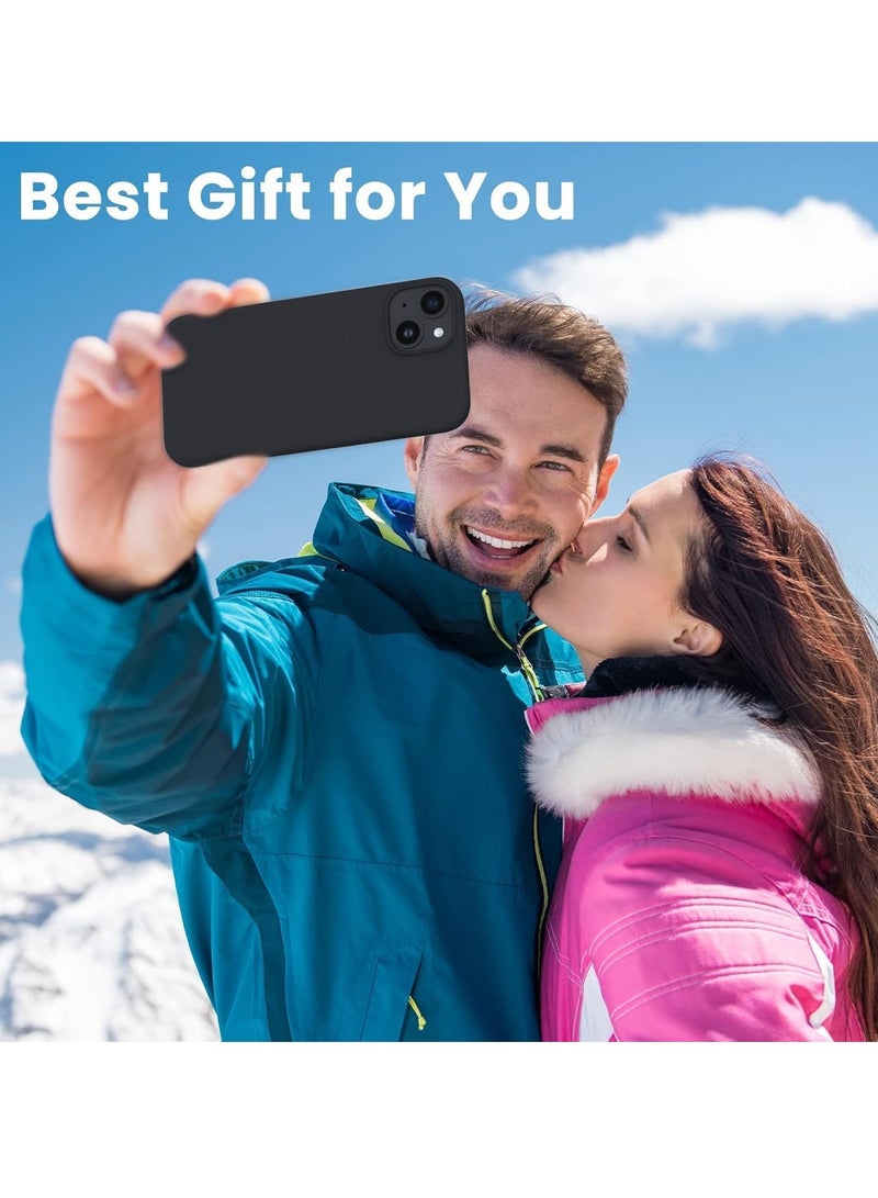 Silicone Case Compatible with iPhone 14 - Perfect Protection and Stylish Design, Compatible with Wireless Charging, Protects Against Bumps and Scratches (Black) - Image 5