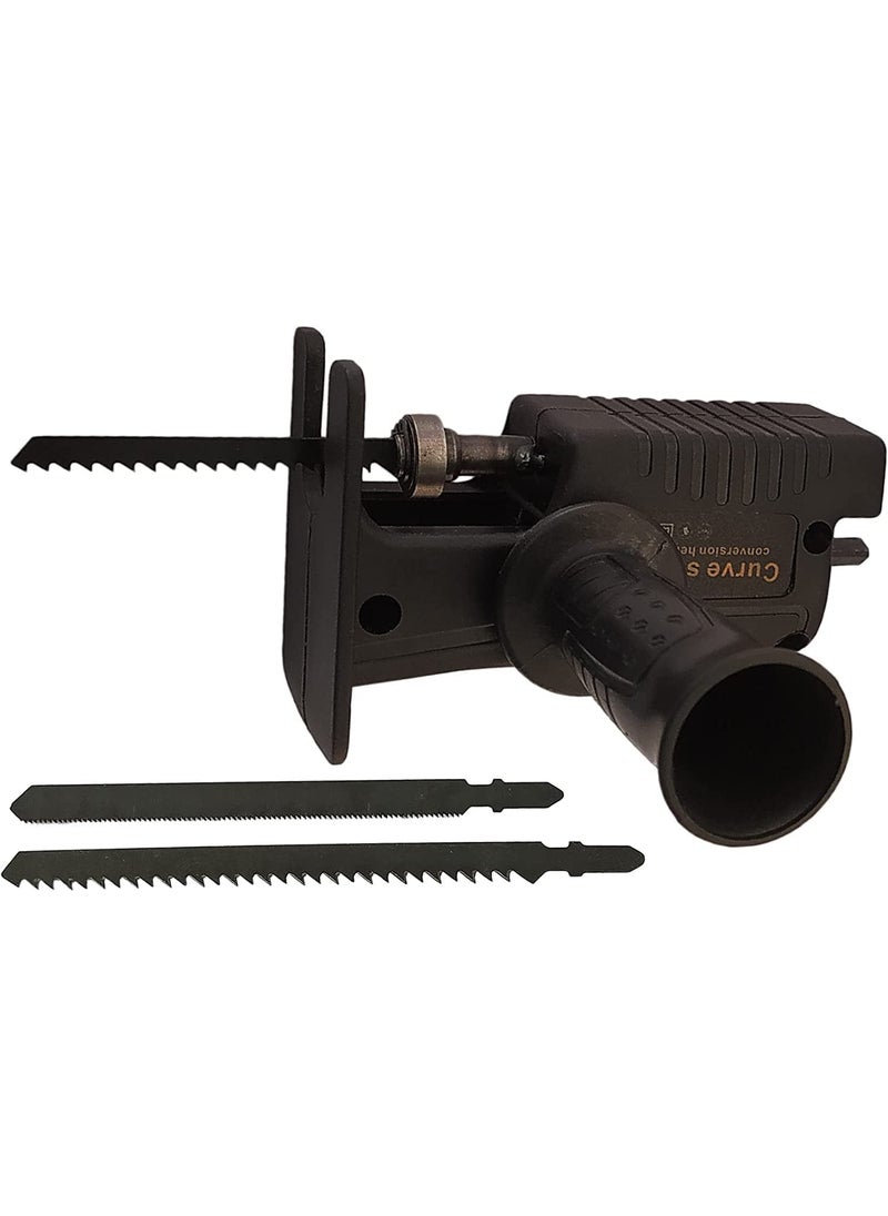 KANABEE KANAbee Electric Drill Modified Electric Saw Reciprocating Saw Household Saber Power to Jig Portable Woodworking Cutting Tool with Cordless Adapter Set Hand Wood Metal Cutter Attachment  - Image 3