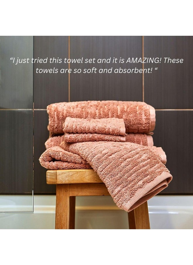 SKL Home - Cloudsoft Cotton Luxury 2-Piece Hand Towel Set, Clay - Image 1