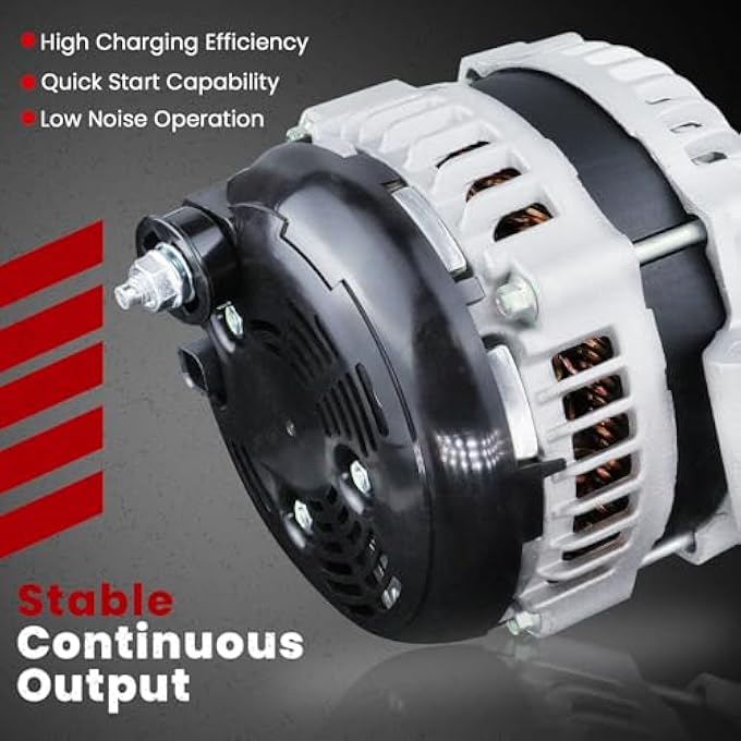 AOTPAT High Output Alternator for:-Jeep Grand Cherokee 2011-2020,for:-Dodge Durango GT 2017-2020,Charger SE 2011-2016 Charger SXT 2012-2020,for:-Chrysler 300,for:-Ram 1500,12V 180Amp,OE# 4801778AF - Image 4