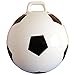 AppleRound Space Hopper Ball with Pump in Soccer Style 18in 45cm Diameter for Ages 37 Kangaroo Bouncer Hoppity Hippity Hopball Siton Bouncy Ball with Handle White - Image 2