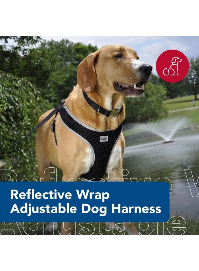 كوستال حزام كلب Coastal Pet Comfort Soft Reflective قابل للتعديل - حزام كلب لا يسحب للكلاب الصغيرة والكبيرة - أسود - 5/8 بوصة × 19 بوصة - 23 بوصة - Image 2