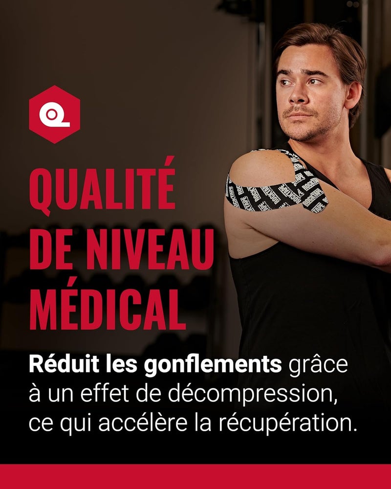 ROCKTAPE شريط كينيسيوجيا غير مقصوص من روك تيب للرجال والنساء - شريط رياضي مرن للعلاج لدعم الكتف والكاحل والمرفق والمعصم والدعائم والساق والركبة - Image 2