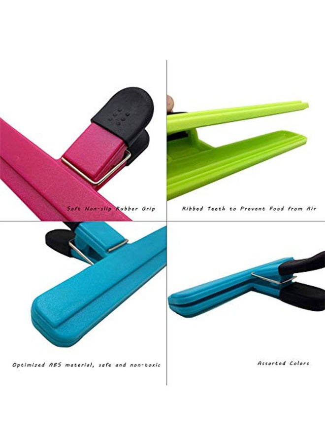 Generic Food Bag Sealing clip，Large Chip Clips, Plastic Heavy Duty Air Tight Seal Grip for Coffee Bread Bags and Kitchen School Office Food Packages(9 Clips)  - Image 5