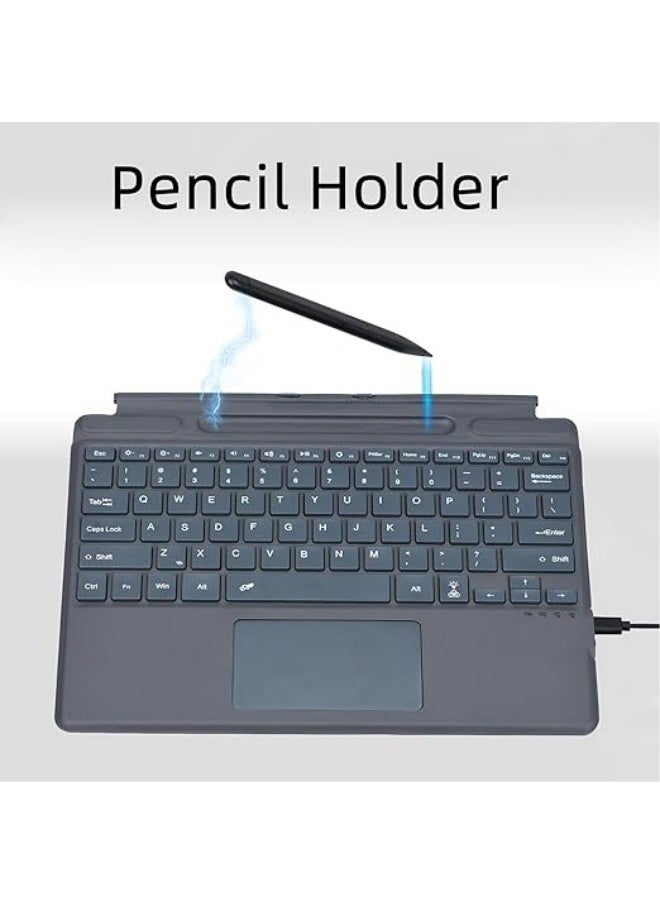 Type Cover Compatible with Microsoft Surface Pro 11 (2024),13 inch,Portable Slim Wireless Keyboard with Touchpad Tablet Keyboard for Surface Pro 11  - Image 3