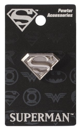 DC Superman Logo Pewter Lapel Pin - Image 1