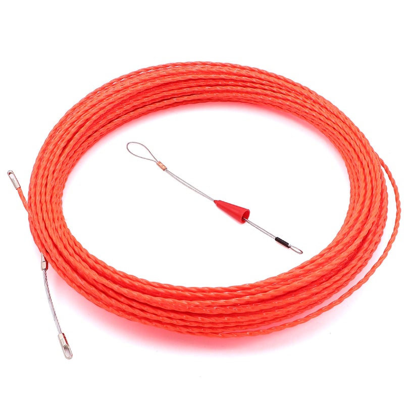 Jeemitery 128 FT Fish Tape Wire Puller Through Wall Wire Threader Fish plus Fish Cable Fastener - Image 1