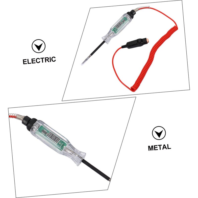 جهاز اختبار الدوائر الكهربائية للسيارات بشاشة LCD رقمية ومؤشر LED عالي الدقة وأداة الجهد المنخفض - Image 5