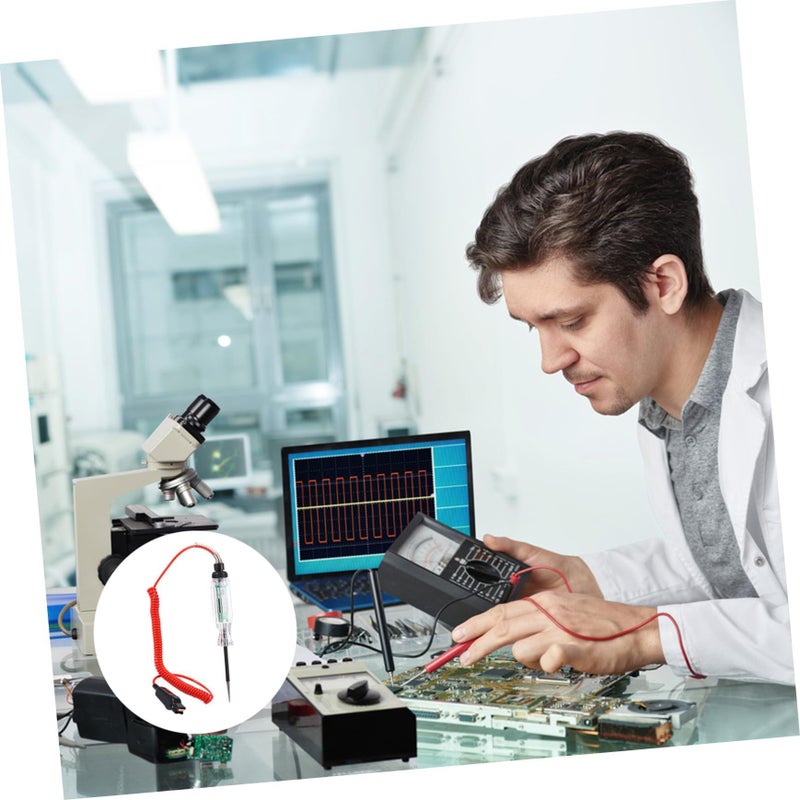 جهاز اختبار الدوائر الكهربائية للسيارات بشاشة LCD رقمية ومؤشر LED عالي الدقة وأداة الجهد المنخفض - Image 3
