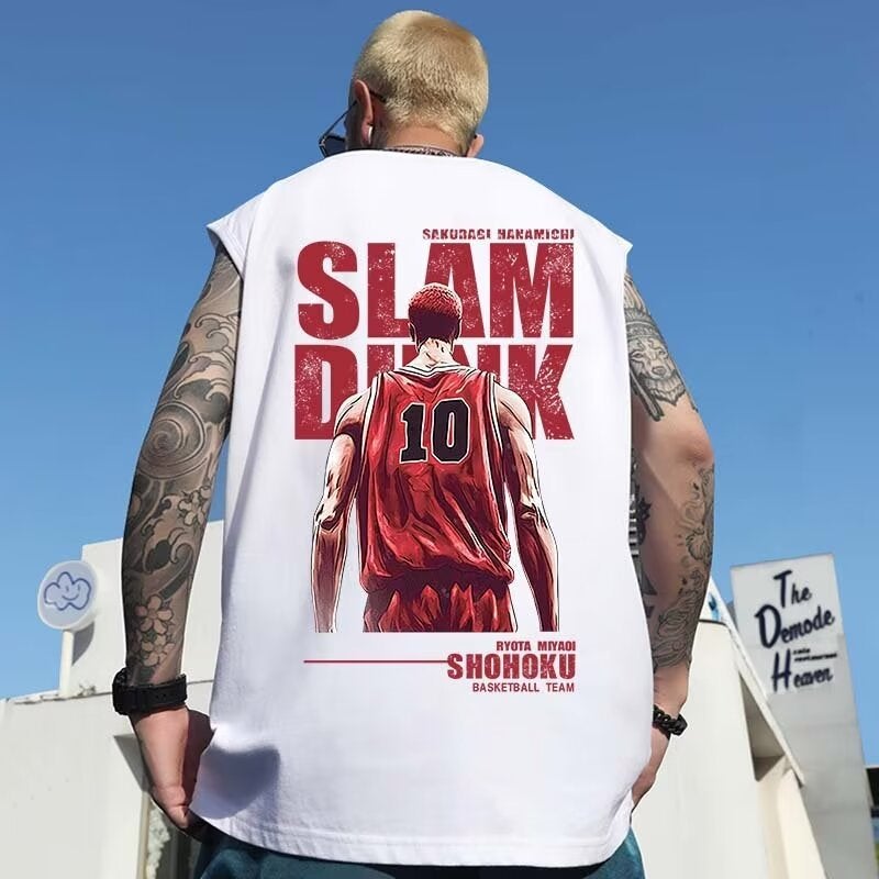 2024 Arrival Youth Hong Kong Style Trendy Sleeveless Short-Sleeved Popular Simple All-Match Handsome Vest - Image 1