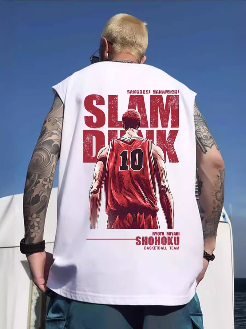 2024 Arrival Youth Hong Kong Style Trendy Sleeveless Short-Sleeved Popular Simple All-Match Handsome Vest - Image 2