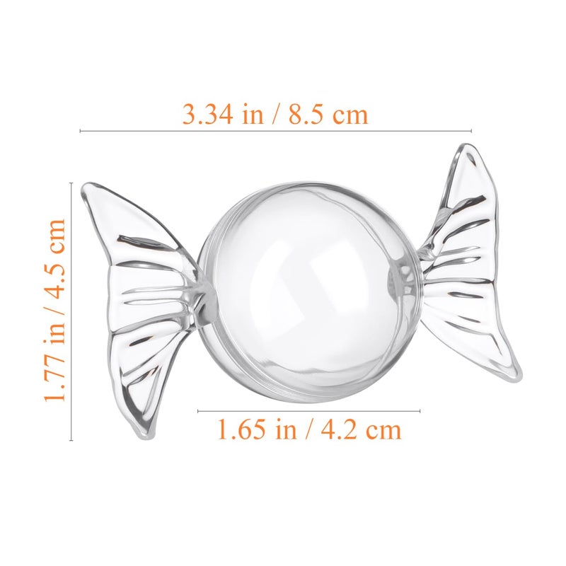 Amosfun 12pcs Clear Candy Boxes Plastic Sweet Storage Case for Wedding Birthday Party Favors Candy Containers 3.34 X 1.77 X 1.77 Inches - Image 2