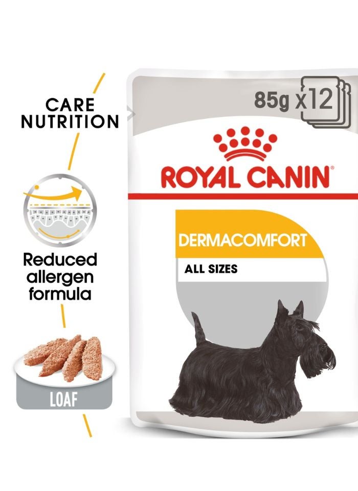 ROYAL CANIN Canine Care Nutrition Dermacomfort (WET FOOD - Pouches) 12 x 85g - Image 1