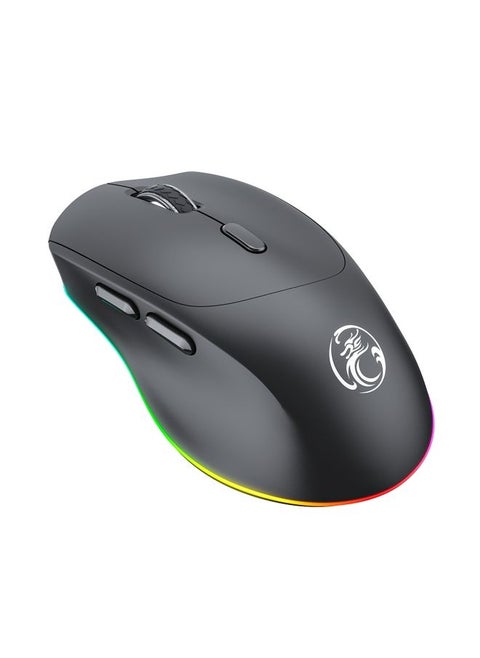 iMICE G905 Bluetooth Dual Mode 6-Key Silent Wireless Gaming Mouse(Black)