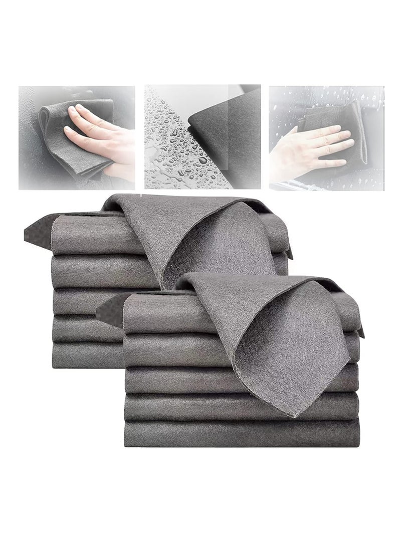 SYOSI 10Pcs Magic Cleaning Cloth Thickened Microfibre Cleaning Cloths Streak Free All Purpose Towels Reusable Cleaning Rag for Kitchen Bathroom Car Glass - Image 1