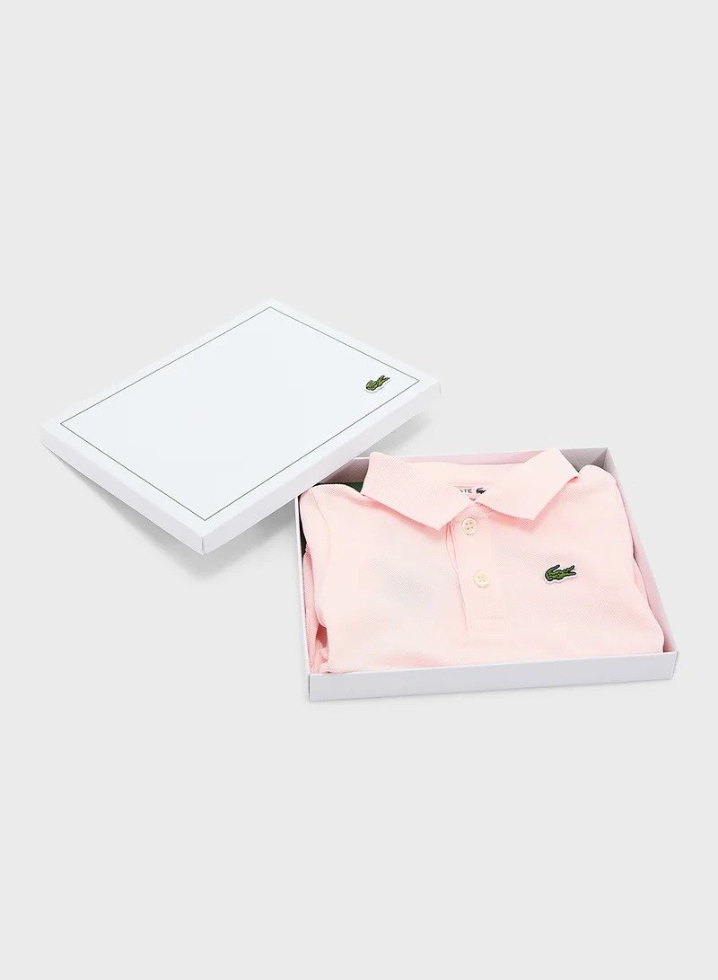 لاكوست Kids Bodysuits Gift Set