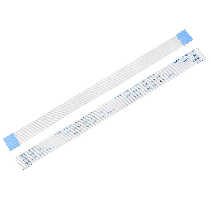 SLVC FFC Cable 20 Pin 0.5mm Same Side Pin(100mm Length) Flat Flexible FPC LVDS Ribbon Wire Flat Cable for Digital Camcorders,Laptops,LCD TVs,LCD,3D Printer(White)(Pack Of 1) - Image 1