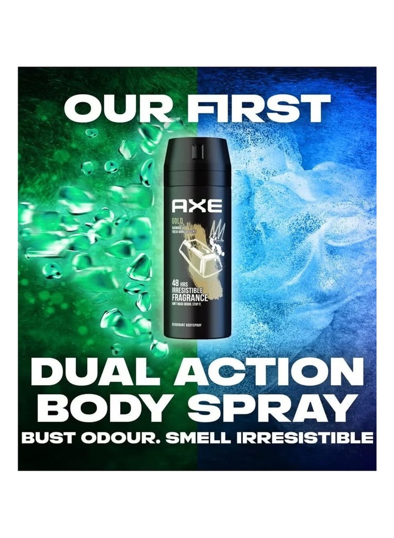 Axe Gold Deodorant Body Spray for Men 6 x 150ml - Image 3