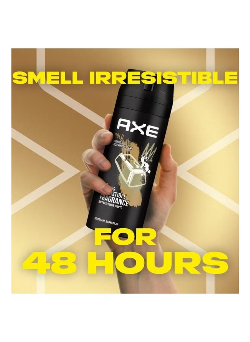 Axe Gold Deodorant Body Spray for Men 6 x 150ml - Image 4