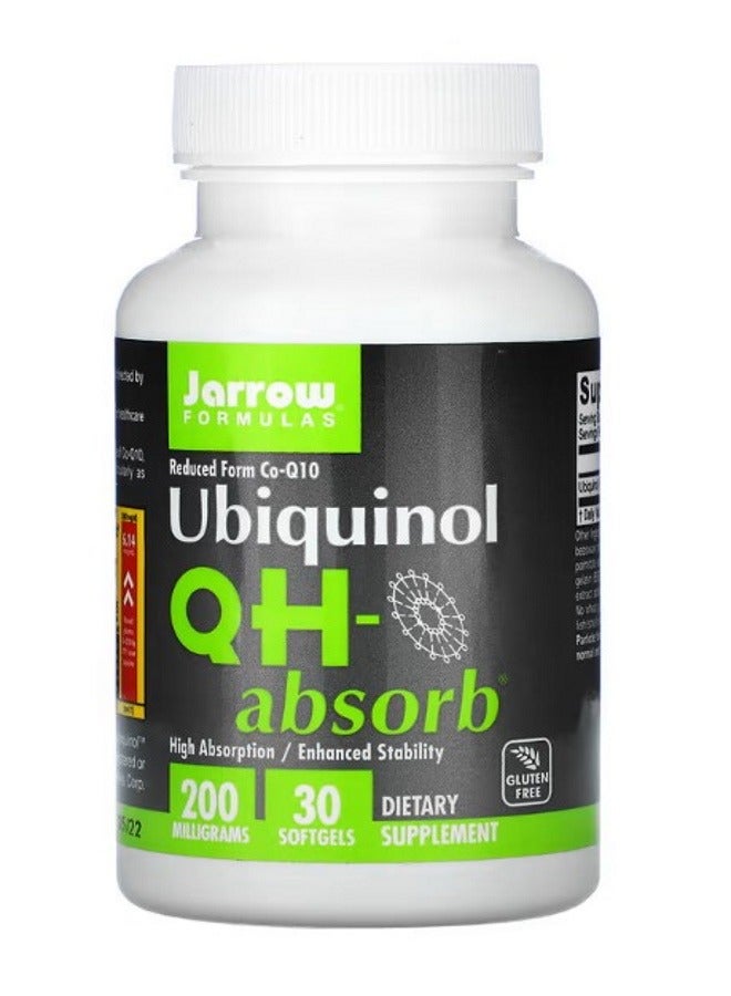 jarrow formulas Ubiquinol QHAbsorb 200 mg 30 Softgels - Image 1