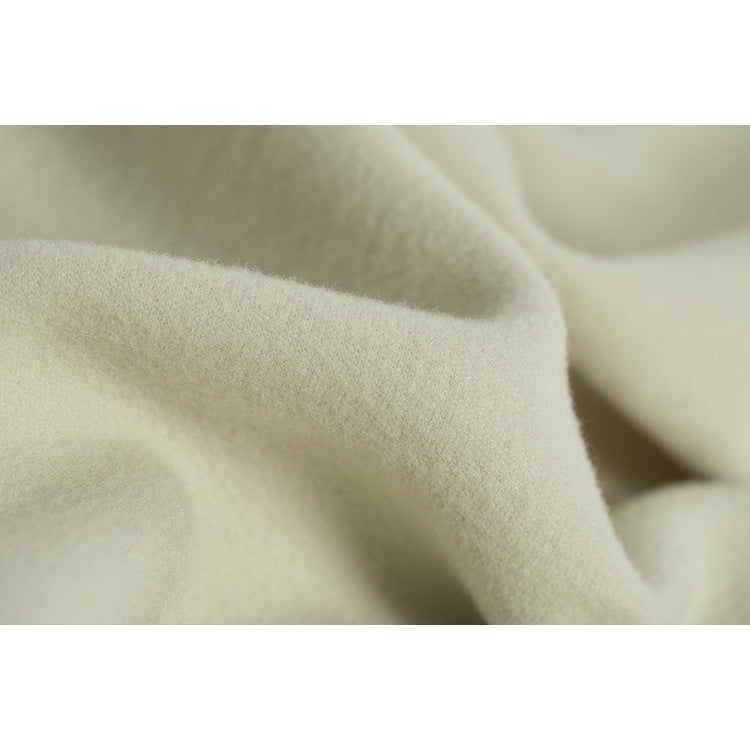 Oversized Fit·Stacked Collar With Side Slits·Super Soft Double-Sided Fleece Loose Turtleneck Long-Sleeve T-Shirt - Image 5