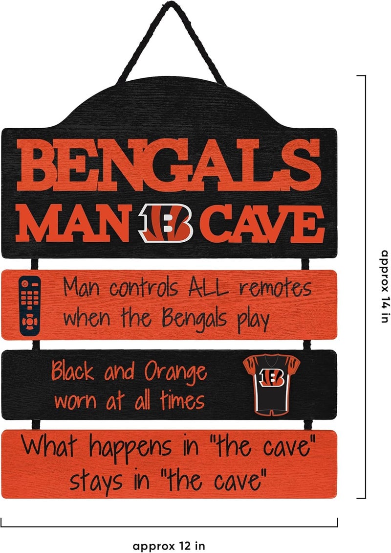 FOCO NFL Team Logo Mancave Man Cave Hanging Wall Sign - Image 3
