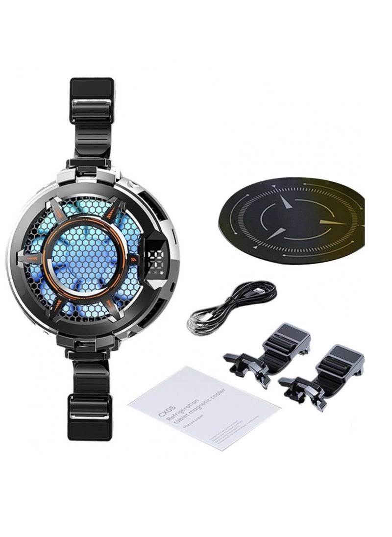 Memo CX05 Tablet Magnetic Gaming Cooler Tablet iPad Radiator Mute And Maximum Cooling Fan Temperature Display  - Image 1