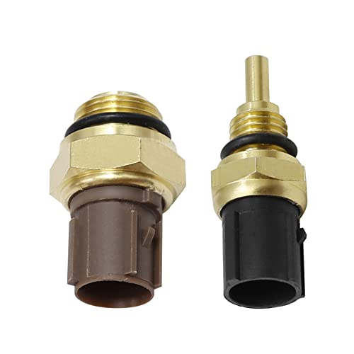 Anxingo مفتاح مروحة التبريد حساس درجة حرارة سائل التبريد 37760-P00-003 + 37870-PJ7-003 بديل لهوندا أكورد CR-V سيفيك، مجموعة من 2 - Image 5