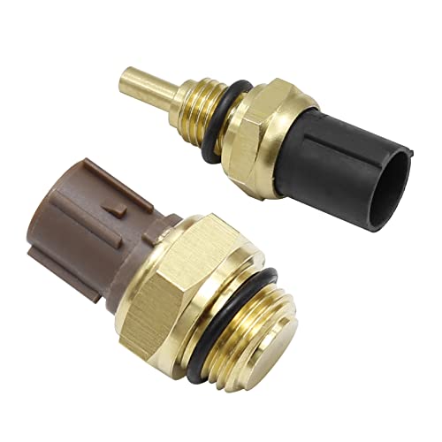 Anxingo مفتاح مروحة التبريد حساس درجة حرارة سائل التبريد 37760-P00-003 + 37870-PJ7-003 بديل لهوندا أكورد CR-V سيفيك، مجموعة من 2 - Image 1