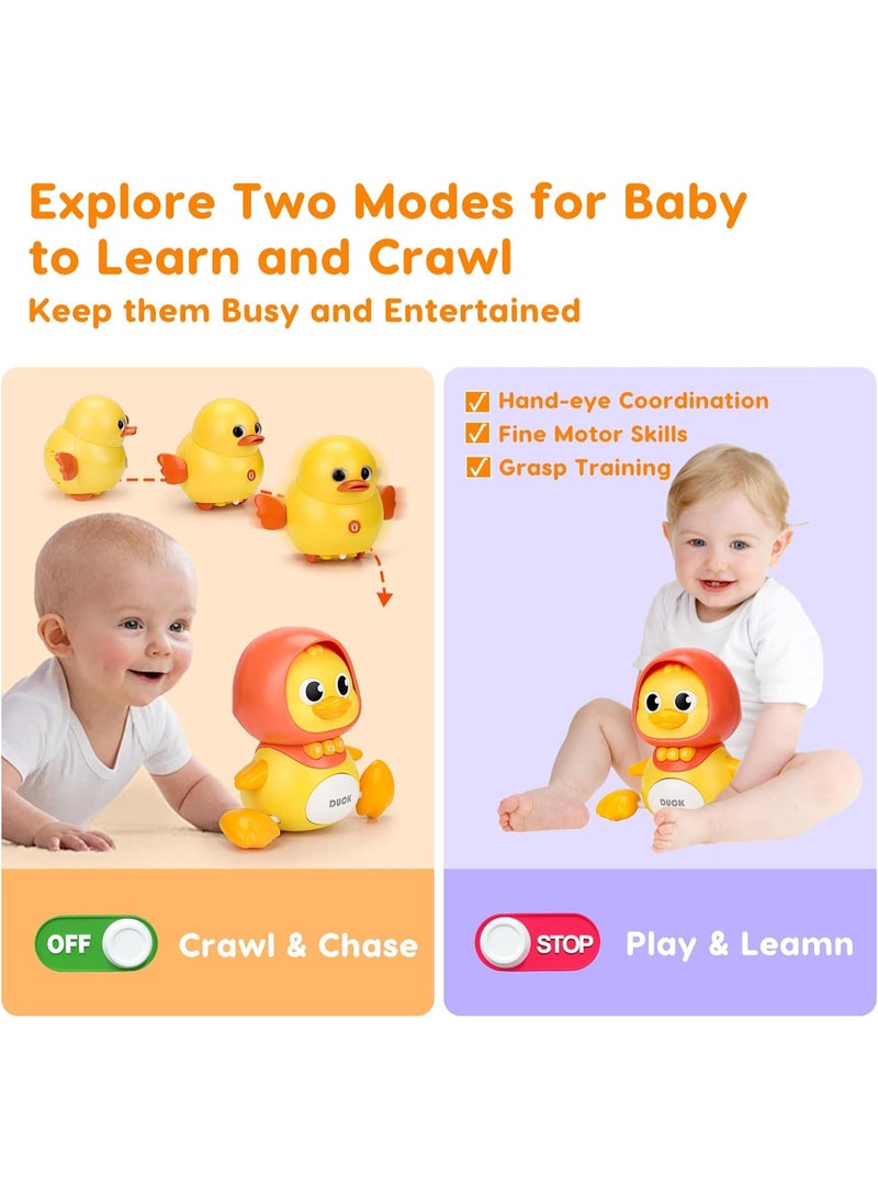 Bukela Baby Musical Duck Toy Set, Baby Toys 6-12 Months, Learning Crawl Walking Infant Toys Tummy Time Toys Toddler Toy for 6 7 8 9 10 11 12 Month Old Baby Gifts for 1 Year Old Boy Girl - Image 4