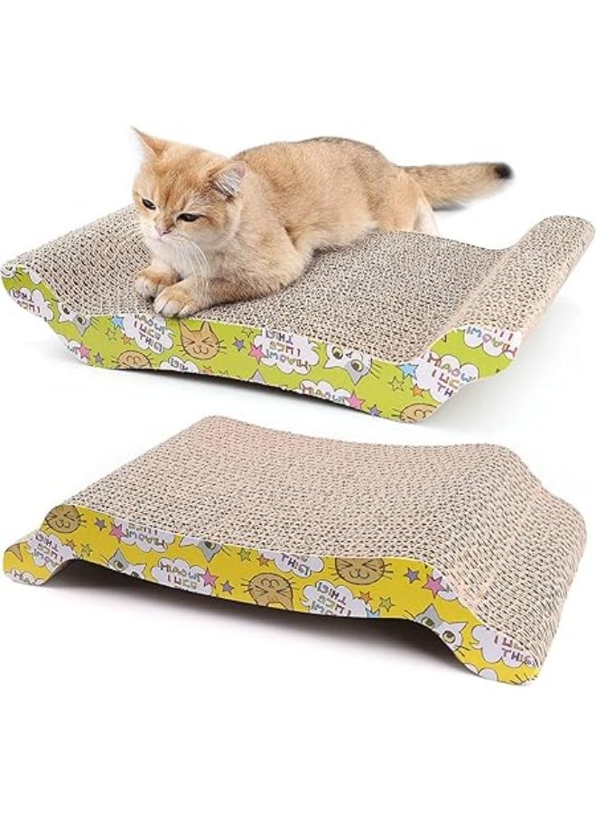 Bear Cat Scratching Board Lounger Sofa Bed, Reversible Cat Scratching Pads - Premium Cardboard Construction - Image 1