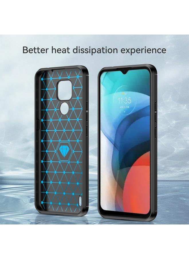 erorex Case For Lenovo K12 / Motorola Moto E7 Brushed Texture Carbon Fiber TPU Phone Case - Image 2