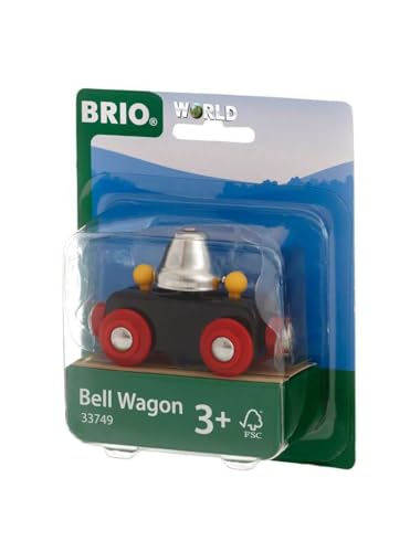 Brio World 33749 Bell Wagon Interactive Train Toy for Kids Develops Motor Skills Compatible with BRIO Railway Toys Ideal for Ages 3 and Up - Image 1