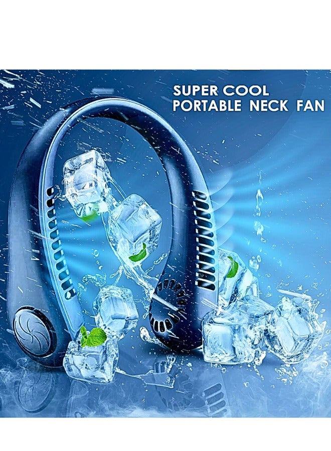 تشيس اب مروحة رقبة، مروحة رقبة محمولة قابلة لإعادة الشحن، 2000 مللي أمبير/ساعة، مروحة رقبة قابلة للارتداء بدون شفرات، مخرج هواء 360 درجة، وقت عمل أقصى 10 ساعات، مروحة رقبة بدون شفرات بدون استخدام اليدين، 3 سرعات، للسفر، في الهواء الطلق (ألوان متعددة) - Image 2