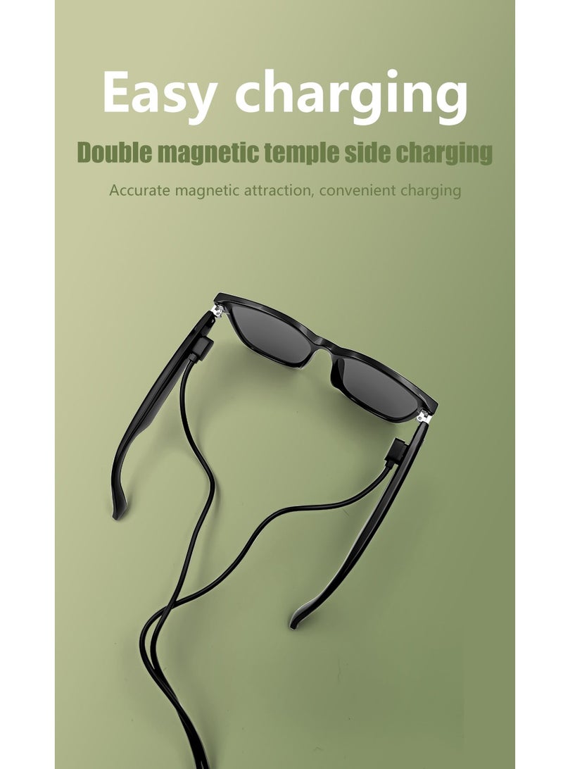جولف لينك نظارات شمسية سماعات حماية من الأشعة فوق البنفسجية مكالمات موسيقية تقليل الضوضاء سماعة محمولة GS08 تحكم باللمس ذكي نظارات شمسية ذكية صفراء - Image 4