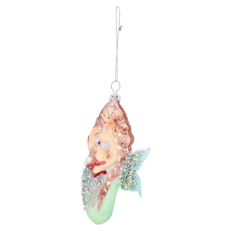 ديمداكو Demdaco Enchanted Mermaid Glitter Blue 6 × 4 الزجاج الزجاجي التمييز - Image 5