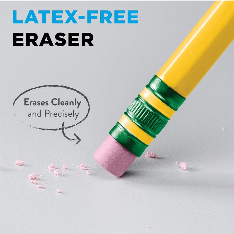 Ticonderoga Wood-Cased Pencils, Unsharpened, 2 HB Soft, Yellow, 24 Count - Image 5