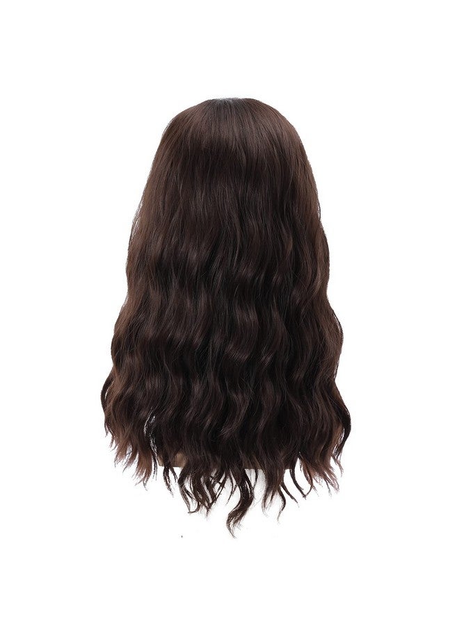 BERON Mens Brown Wigs Long Curly Hair Wig With Mustache Heat Resistant Synthetic Wig Halloween Cosplay Costume Party Daily Wigs - Image 4