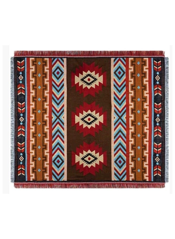 Beach Blanket ,Multi Use Outdoor Camping Mat, Picnic Blanket,Cotton Knitted Sofa Blanket,Camping Beach Rug Living Room Carpet Bedspread deken(130*180cm) - Image 1