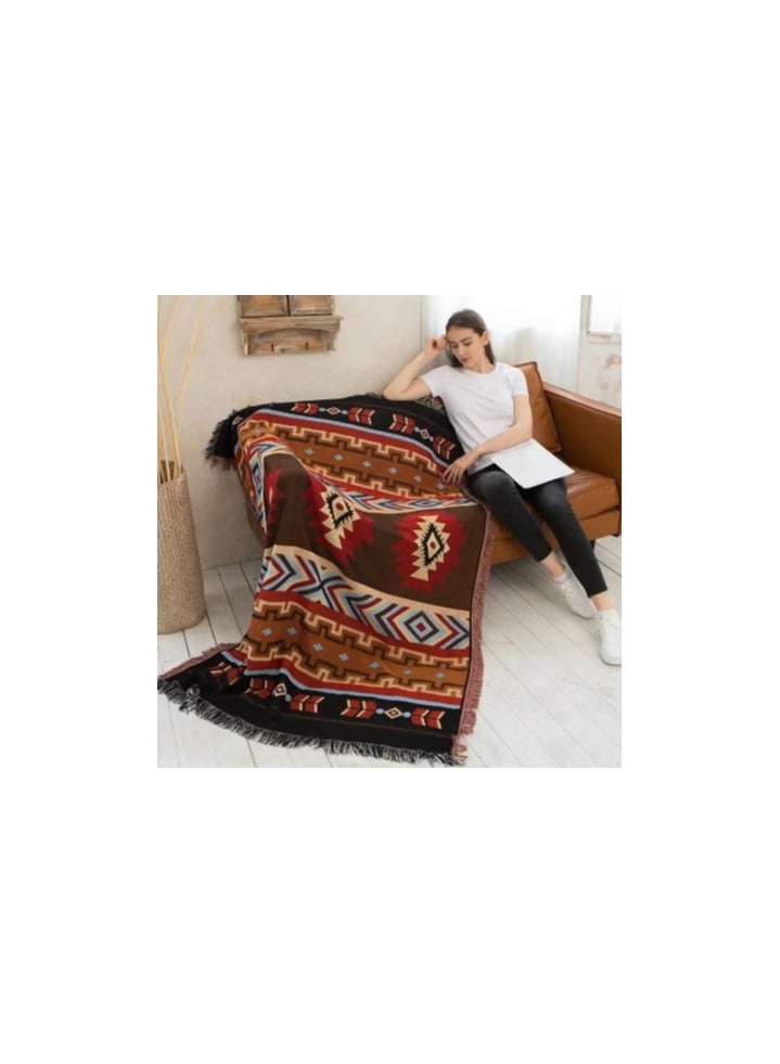 Beach Blanket ,Multi Use Outdoor Camping Mat, Picnic Blanket,Cotton Knitted Sofa Blanket,Camping Beach Rug Living Room Carpet Bedspread deken(130*180cm) - Image 2