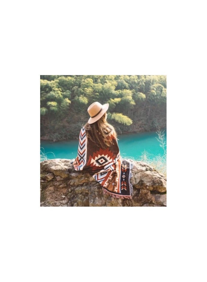 Beach Blanket ,Multi Use Outdoor Camping Mat, Picnic Blanket,Cotton Knitted Sofa Blanket,Camping Beach Rug Living Room Carpet Bedspread deken(130*180cm) - Image 4