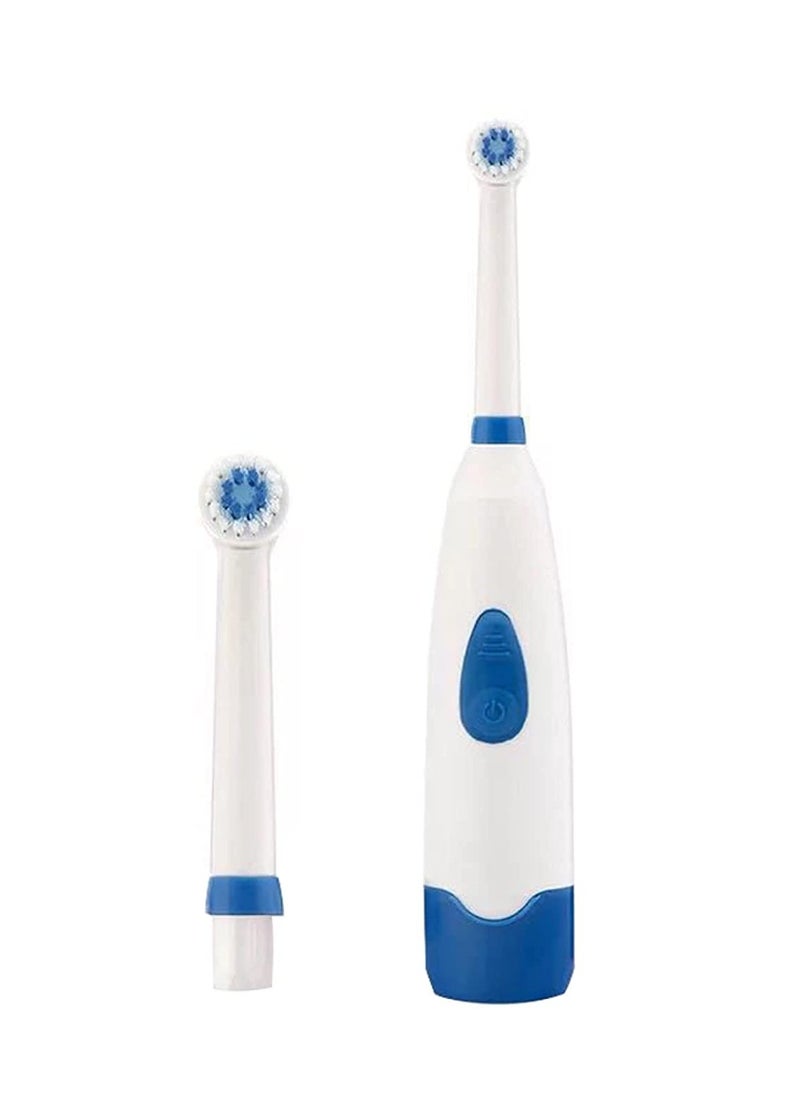 SYOSI - Electric Toothbrush, 360 Degree Automatic Rotating IPX7 Waterproof Ultrasonic Children Electric Toothbrush, 2 Brush Heads, USB Rechargeable Power Smart Toothbrush for Kids Oral-Care Age 3-16 Blue - Image 1