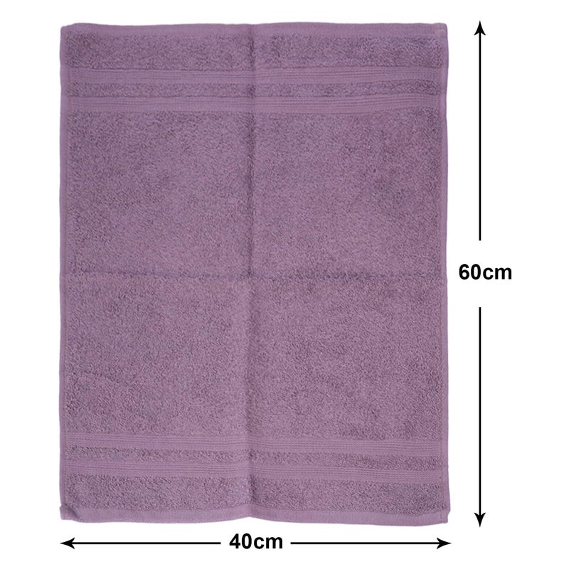 Kuber Industries Kuber Industries 525 GSM Cotton Hand Towels |Super Soft, Quick Absorbent & Anti-Bacterial|Gym & Workout Towels|Pack of 2 (Purple & Green)  - Image 3