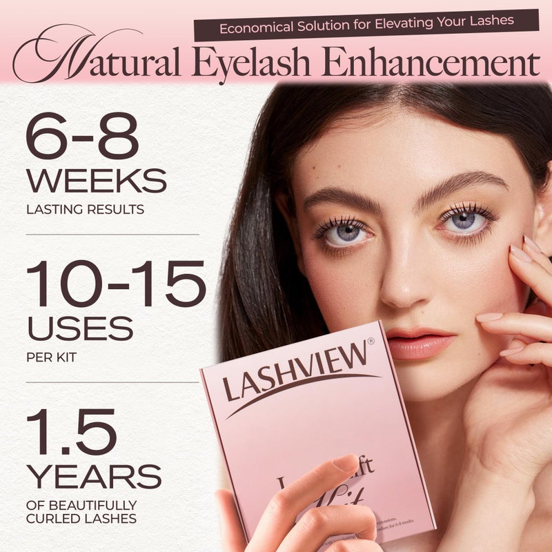 LASHVIEW Lash Lift Kit, Eyelash Perm Kit, Professional Eyelash Curling Lash Extension Set,Lash Curling, Semi-Permanent Curling Perming Wave Suitable For Salon - Image 5