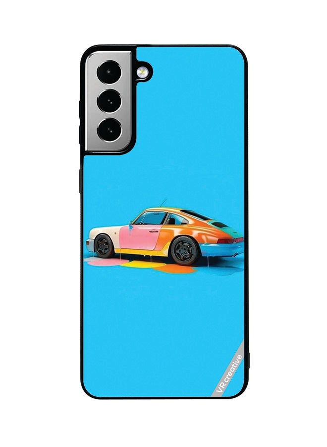 VR CREATIVE Protective Case Cover For Samsung Galaxy S21 FE 5G Car Design Multicolour - Image 1